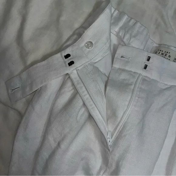 Abercrombie & Fitch White Wide Leg Pants - Picture 11 of 11